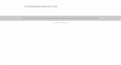 Desktop Screenshot of bicicletasbaratasweb.com